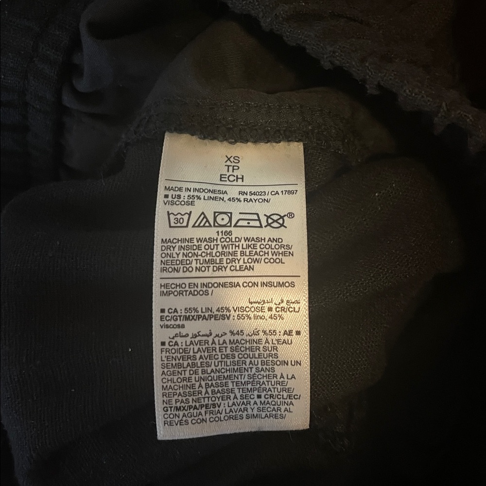 Old Navy Black High-Waisted Wide-Leg Pants XS - Picture 6 of 6